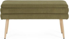 Zelená polstrovaná lavica Olga – Bizzotto