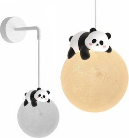 Toolight Toolight, nástenné svietidlo PANDA G163-1W, čierna-biela, OSW-07803