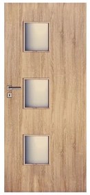 Dvere vnútorné Trio 3*3 80P dub sonoma