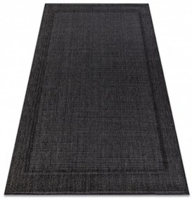 Kusový koberec Duhra čierny 70x300cm