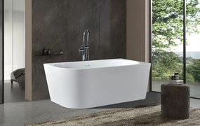 Erga Zara, rohová voľne stojaca vaňa 140x72 cm + odtoková zátka, pravá, biela lesklá, ERG-ZARA-140072R-WH-WH