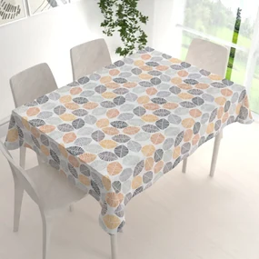 Biante Dekoračný obdĺžnikový obrus Leona LN-136 Hnedé a oranžové lístky 60x100 cm