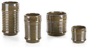 KERAMICKÝ KVETINÁČ (FI) 17X17 CM HNEDÁ