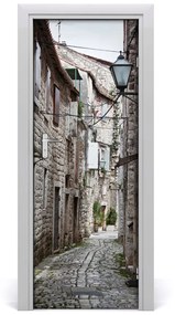 Fototapeta samolepiace dvere ulička Chorvátsko 95x205 cm