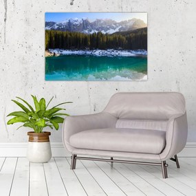 Obraz - Jazero Karersee (90x60 cm)