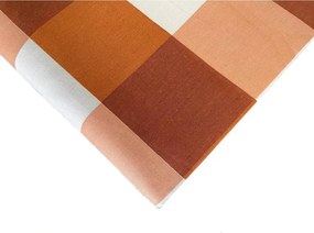 ECOMATRACE Bavlnené posteľné obliečky Hnedá kocka