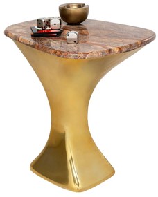 Alerio príručný stolík zlato-hnedý 45x55 cm