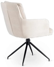 Otočná stolička MIA krémová