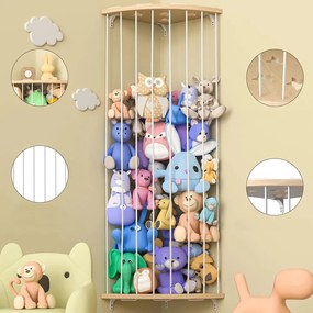 Rohový držiak na plyšové hračky