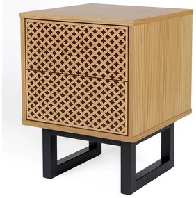 Nočný stolík v dubovom dekore Woodman Camden Diamond
