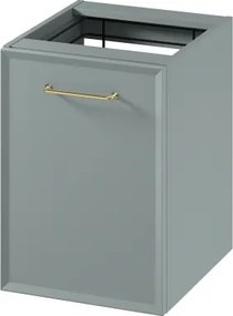 Cersanit S1022-010-Závesná kúpeľňová skrinka s košom na bielizeň MILLE 40x45 cm mintová