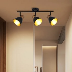 Brilagi - Bodové svietidlo ODENSE 3xE14/10W/230V kaučukovník/čierna