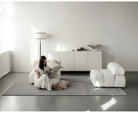 Sivý vlnený koberec 133x190 cm Morphic Organica – Agnella