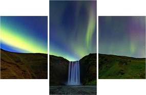 Obraz - Polárna žiara na Islande (90x60 cm)