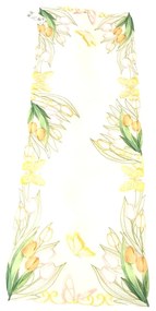 Veľkonočný obrus Tulipány 40x110cm TiaHome