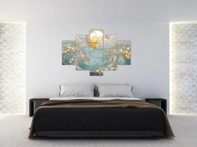 Obraz - 3D perly v oceáne (150x105 cm)