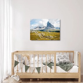 Sklenený obraz - Talianske Dolomity (70x50 cm)