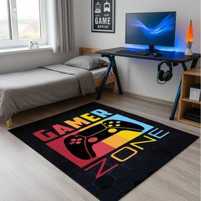 Koberec s herným motívom GAMER ZONE – gaming dizajn Rozmer: 100x150 cm