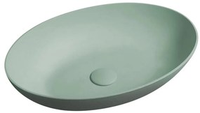 Sapho - Umývadlo na dosku FORMIGO 60x40 cm betón/zelená