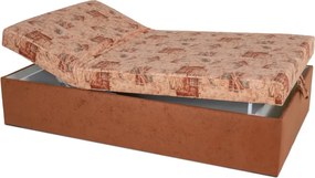 Polohovacia posteľ Alex Senior 140cm, hnedá (č.213/49 , matrace b do 120 kg)