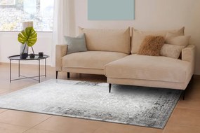 Koberec BLISS Z226AZ226 rám / ornament, krémový / sivý