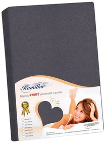 Froté prestieradlo Bellatex grafit , 200 x 220 cm