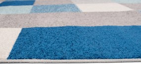 TA Koberec C574B ŠEDÁ/TURQUOIS AZURE Rozmer: 60x100 cm