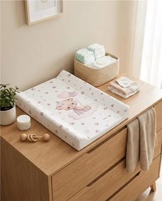 Prebaľovacia podložka Baby Mix Medvedík 47x70cm ružová
