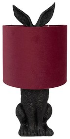 Black & Red RABBIT veľkonočná lampa