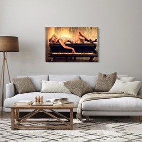 Obraz - Žena na klavíri (90x60 cm)