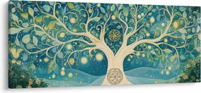 Obraz – Magický strom so špirálami (120x50 cm)