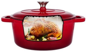 Silvercrest®  Liatinový hrniec, 5,6 l (červená)  (100393102)