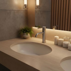 Rea Foster, umývadlová batéria h-180, brúsená oceľ, REA-B6323