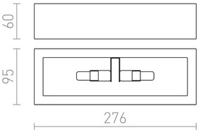 RED - Design Rendl - R10465 - Nástenné svietidlo WIM 2xG9/40W/230