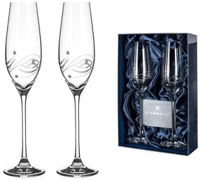 Diamante poháre na šampanské Lunar s kryštálmi Swarovski 210 ml 2KS