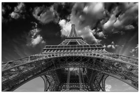 Obraz na plátne - Eiffelova veža - pohľad zdola 135ČA (120x80 cm)