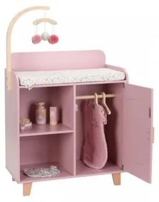 Little Dutch - Drevený prebaľovací pult pre bábiky Soft Flowers