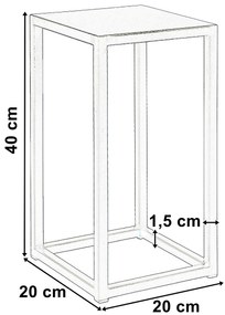 DAALO Kovový stojan na kvetináč PIATTO 40 cm