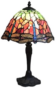 Vitrážová lampa stolná MULTICOLOUR Ø25