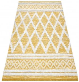 Koberec Boho SIZAL MOROC Romby 22297 žltý/krém