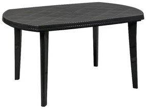 Livarno home Záhradný stôl Dallas, antracitová, 137 x 90 x 74 cm  (100387291)