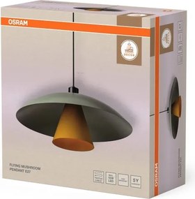 Osram - Závesný luster na kábli DECOR FLYING MUSHROOM 1xE27/25W/230V, priemer 50 cm, zelený