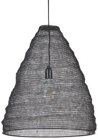 Kovová závesná lampa čierna PARBATI Beliani