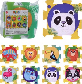 Hracia podložka Puzzle zvieratká (8 dielov)
