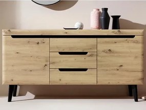 Široká komoda Nordi, dub artisan%