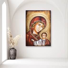 Gario Obraz na plátne Panna Mária s dieťaťom, byzantská ikona, Segovia Rozmery: 40 x 60 cm