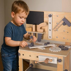 KIK Drevená dielňa s náradím DIY set
