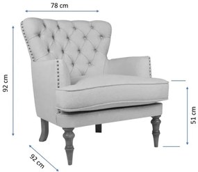 Kreslo SCOT béžové