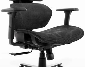 Ergonomická textilná otočná kancelárska stolička - HC-1010 Black