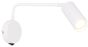 Biele kovové nástenné svietidlo Tina - Candellux Lighting